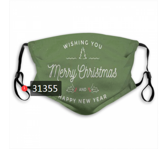 2020 Merry Christmas Dust mask with filter 68